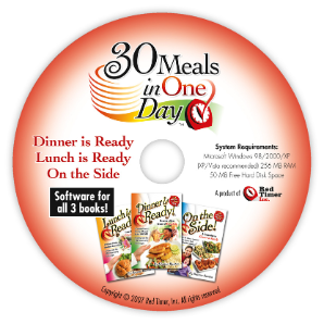3-in-1 Software - with Recipes from All 3 Books